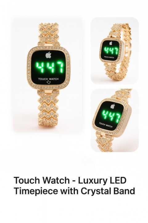LED Touch Screen Watch Waterproof, Cell Operated, Stylish Digital Wrist watch