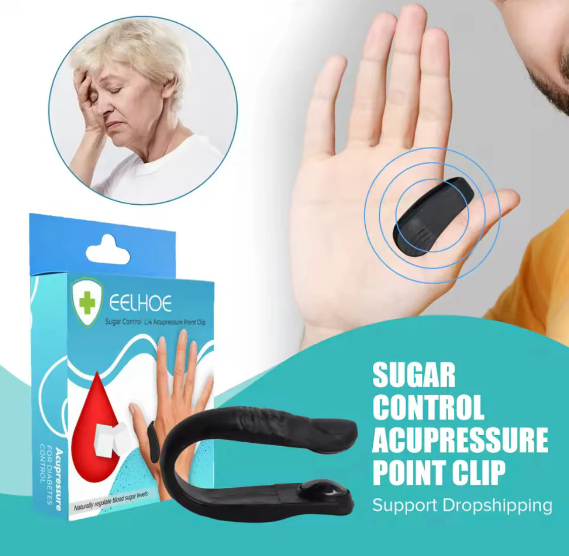 Sugar Control L14 Acupressure Point Clip